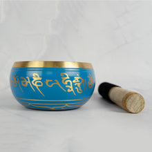Load image into Gallery viewer, Blue Brass singing bowl
