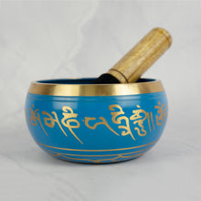 Load image into Gallery viewer, Blue Brass singing bowl
