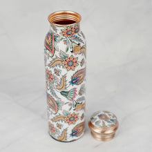 Load image into Gallery viewer, Flower Printed Copper Bottle
