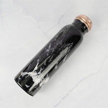Load image into Gallery viewer, Black Printed Copper Water Bottle
