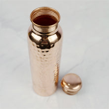 Load image into Gallery viewer, Hammered Copper Water Bottle
